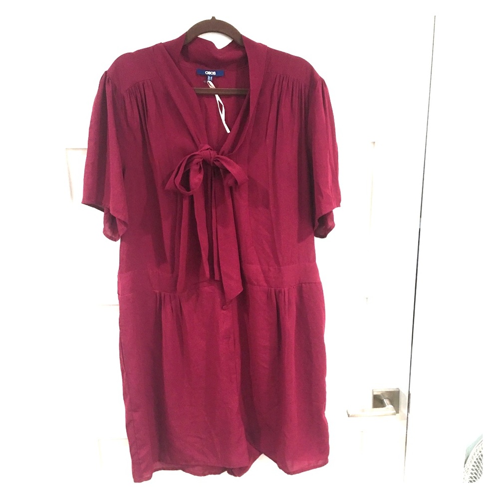 Burgundy Shorts Jumpsuit